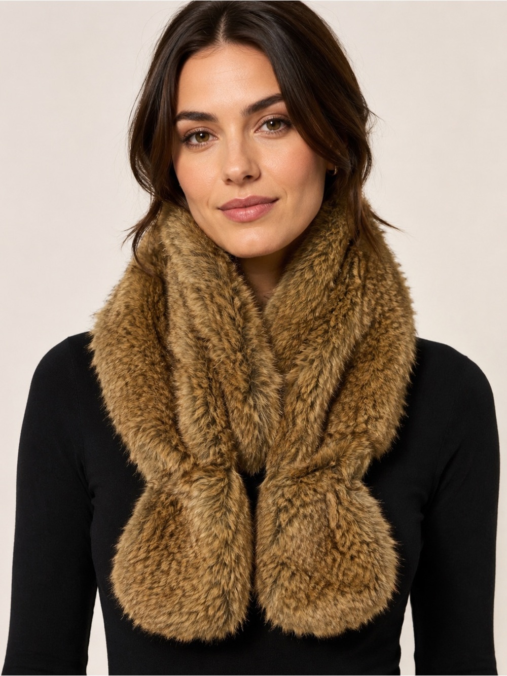 Faux fur scarf NWT
